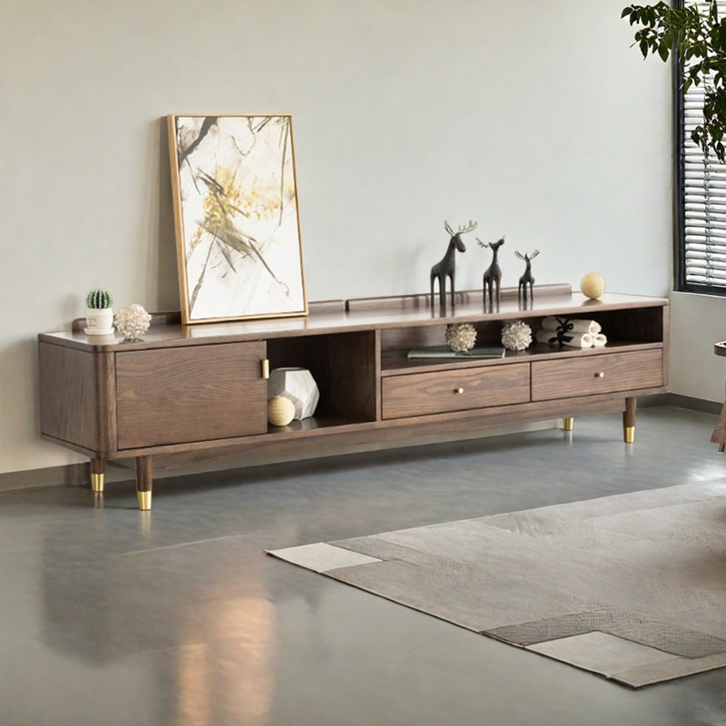 Nordic Minimalist Style Oak TV Stand