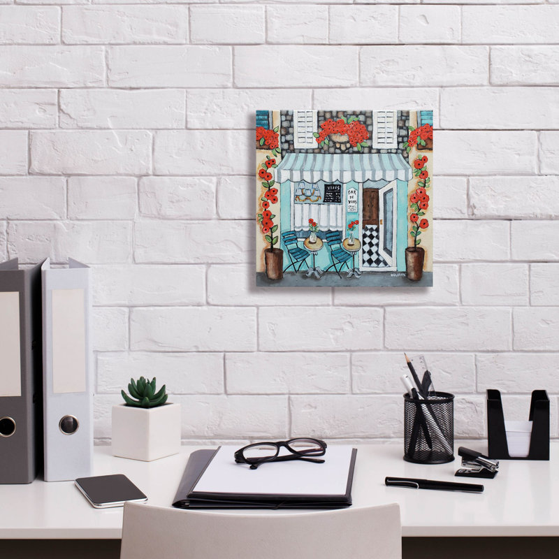«Cafe Francase Hi Res» par Holly Wojhan, art mural sur toile, H 12 po x l 12 po x P 0,75 po