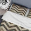 Ensemble de housse de couette moderne beige à chevrons II - Modern-109155702