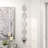 Metal Slim Stacked Chain 5 Layer Room Wall Mirror with Tear Drop Pattern and Foil Detailing-205308502