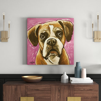 Boxer Cam by Lee Keller - Wrapped Canvas Painting