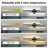 23.62 inch Vanity Bathroom Light, 3-Color Temperatures(3500-4500-6000K),  15W LED Wall Mount Mirror Light with Dimmable Switch-678066436