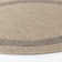 Stockett RoundBoho Jute-Look Beige Brown Area Rug