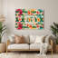 Hawaiian Lei Borders Beige, art mural en métal-1708385740