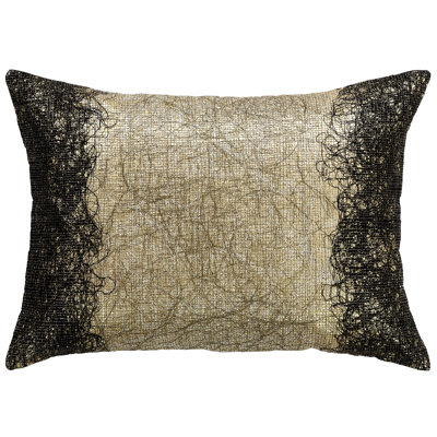 Nest 100% Polyester Embroidered Lumbar Pillow Cover