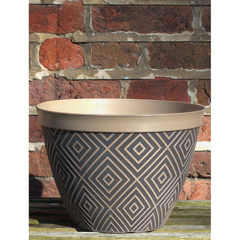 Pot Planter, Taupe/Brown