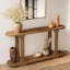 Console 63 pouces en bois massif pour vestibule