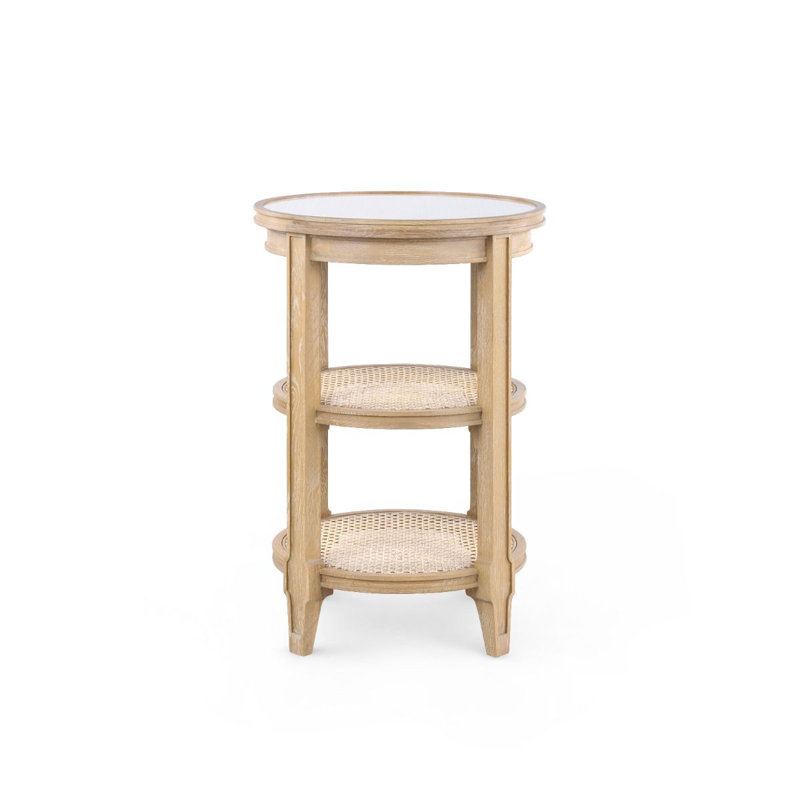 Pierre Glass End Table, Natural