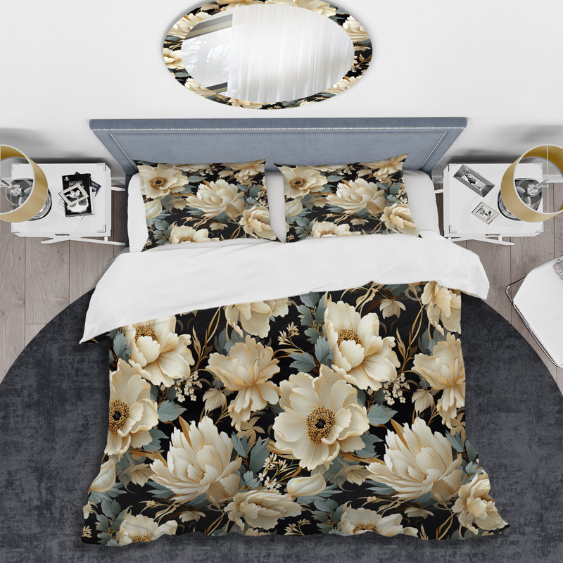 Ensemble de housse de couette Urban Victorian Splendor Victorian, Housse de couette pour grand lit et 2 taies décor