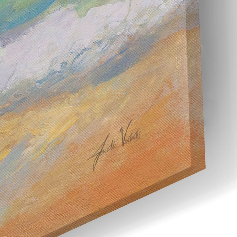 «Morning Surf» par Jeanette Vertentes, art mural en verre acrylique, H 16 po x l 24 po x P 0,2 po