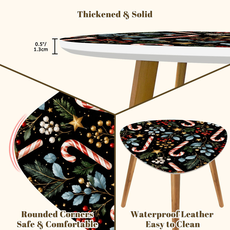 Ensemble de 2 tables basses gigognes Triangle