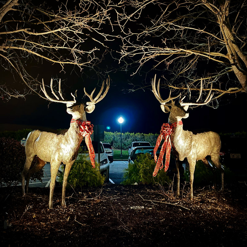 Deer Bronze Garden Statue