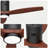 52" Solid Wood Ceiling Fan with Light, Remote+Wall Control, 5600+CFM High-AirflowL ow Profile Flush Mount Quiet Reversible DC Motor, 6-Speed 3CCT Dimmable ﻿-1297924508-1297924507
