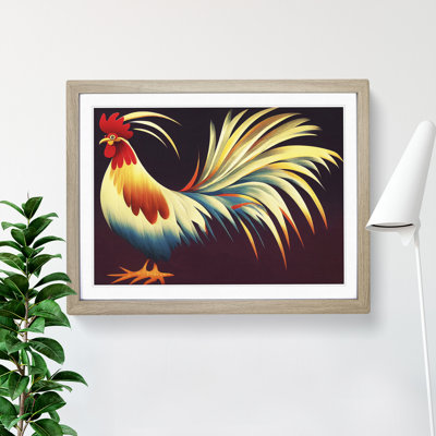 Unreal Rooster Abstract - Framed Print