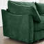 4 sièges avec design en forme de L, tissu chenille, mobile, croissant, coussins enveloppants et tiroirs de rangement coulissants pour un espace luxueux-687580687