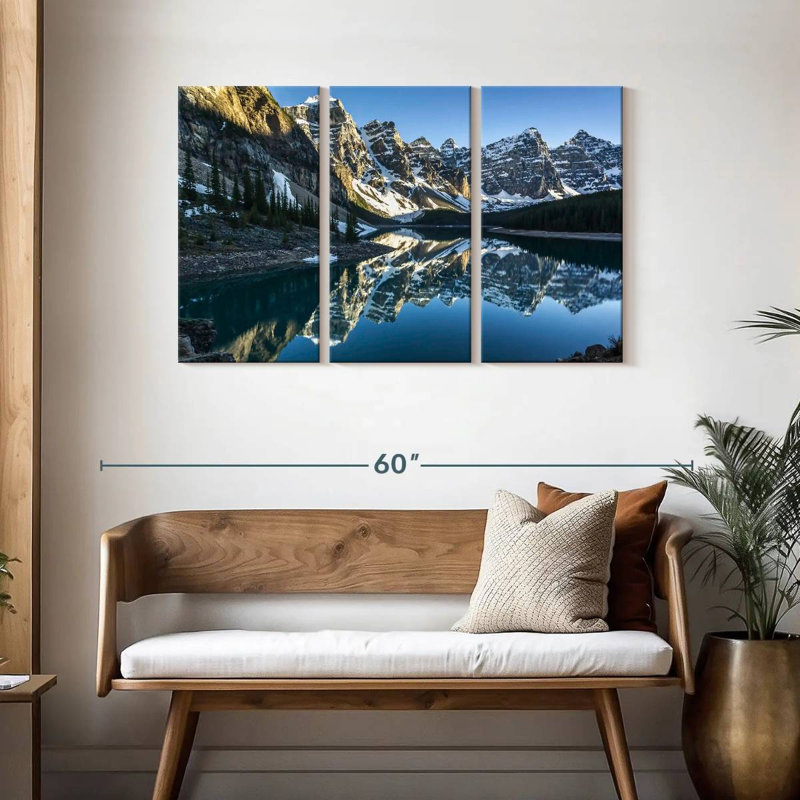 Alvord Ten Peaks Winter Reflection, H 28 po x l 45 po