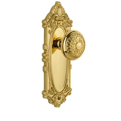Grandeur Grande Victorian Plate Single Dummy with Windsor Door Knob