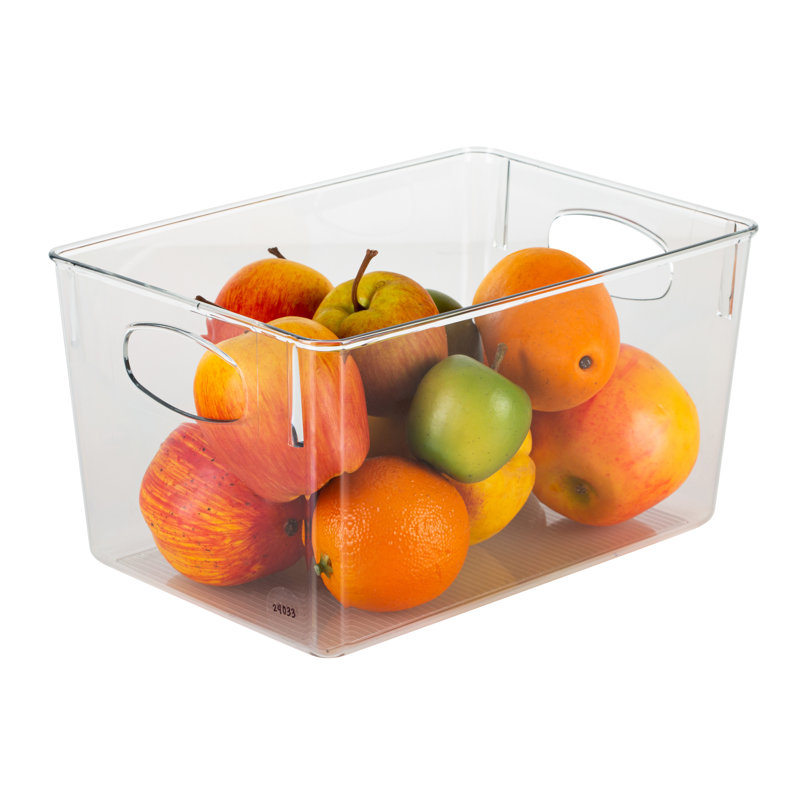 Panier horizontal en plastique, H 6 po x l 7,75 po x P 11 po
