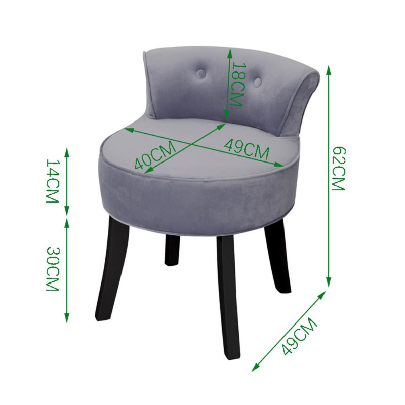 Solid + Manufactured Wood Accent Stool