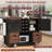 54" Farmhouse Kitchen Island with Drop Leaf and Storage-2020844524