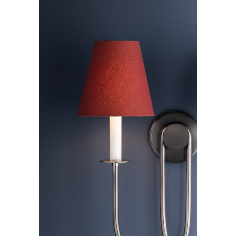 Midtown Wall Sconce, Red, Antique Bronze