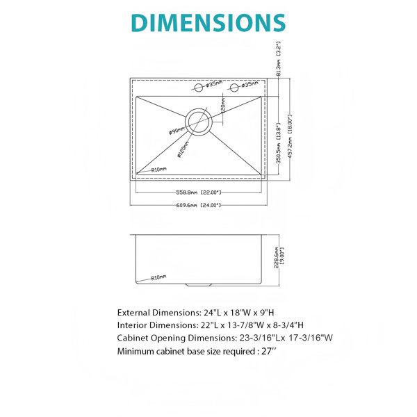 Dimensions du produit