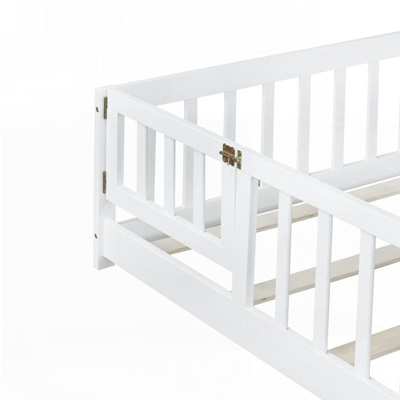 Lit sur pied, Blanc, Double