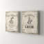 «Belle Elegance Parfum», ensemble de 2 impressions sur toiles tendues
