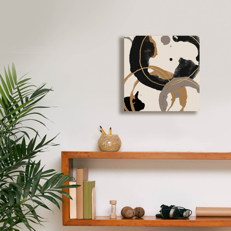  'Coffee Stained 2' by Alonzo Saunders Canvas Wall Art, 12" x 12", 12" H x 12" W
