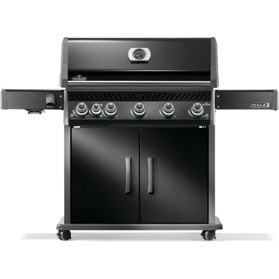 Rogue PRO 625 5-Burner Grill with Infrared Side Burner and Stainless Steel Cooking Grids