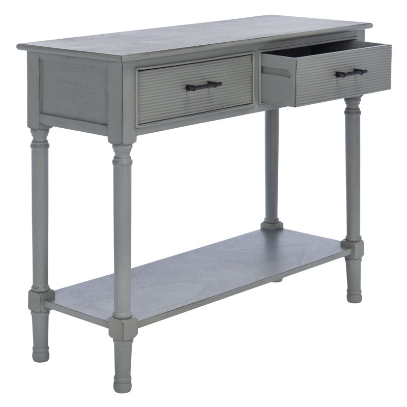 Peters 35.5'' Console Table, Distressed Grey