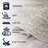 Pavel Distressed Medallion Low-Pile Machine-Washable Blue/Cream Rug-172294415