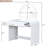 Bedroom 39" Makeup Vanity With Lighted Mirror & Drawer, White. Curved Corners . Sufficient Storage For Beauty Essentials. And Comfortable. Easy To Assemble