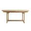 Anjelica Oval Teak Extendable Outdoor Dining Table With Umbrella Hole , 180cm cm W 100cm cm D