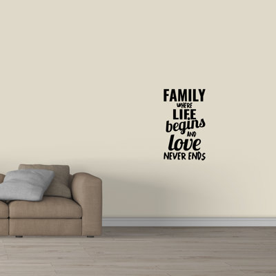 Text & Numbers Wall Decal