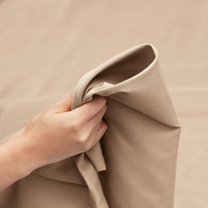 Ensemble de draps luxueux en microfibre, Très grand séparé, Taupe sable