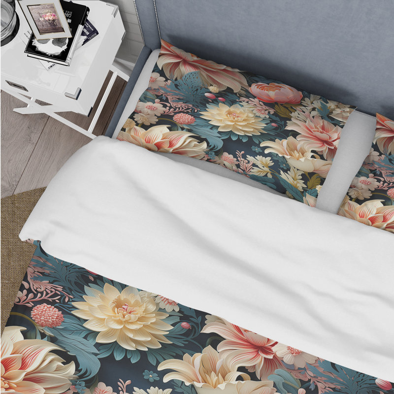 Ensemble de housse de couette Soft Color Paisley Garden Playfulness I - Damask