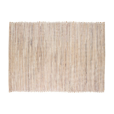 Shimmering Woven Nubby Texture Water Hyacinth Placemats 14" W X 20" L, Set Of 4