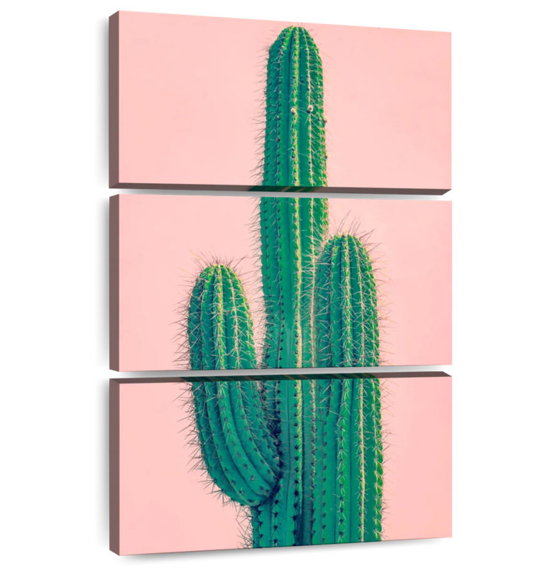 Tall Green Cactus, 57" H x 36" W