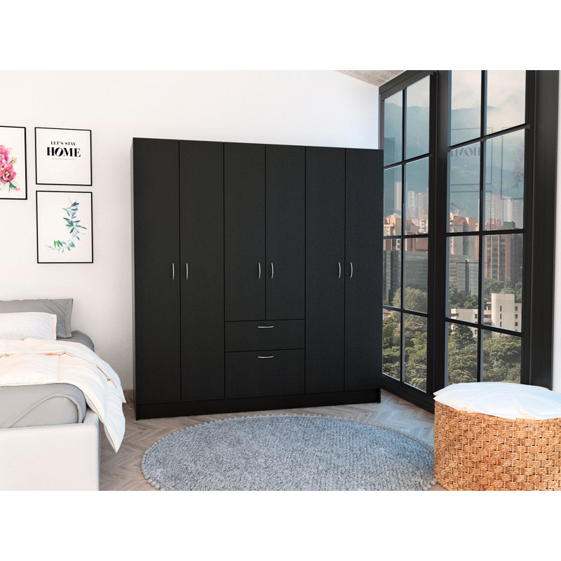 Armoire rectangulaire 1 tiroir 6 portes