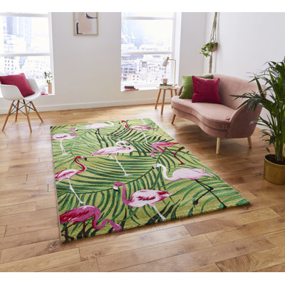 Havana area rug Machine Woven Rectangle Green