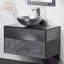 Meuble-lavabo simple en cristal Chateng