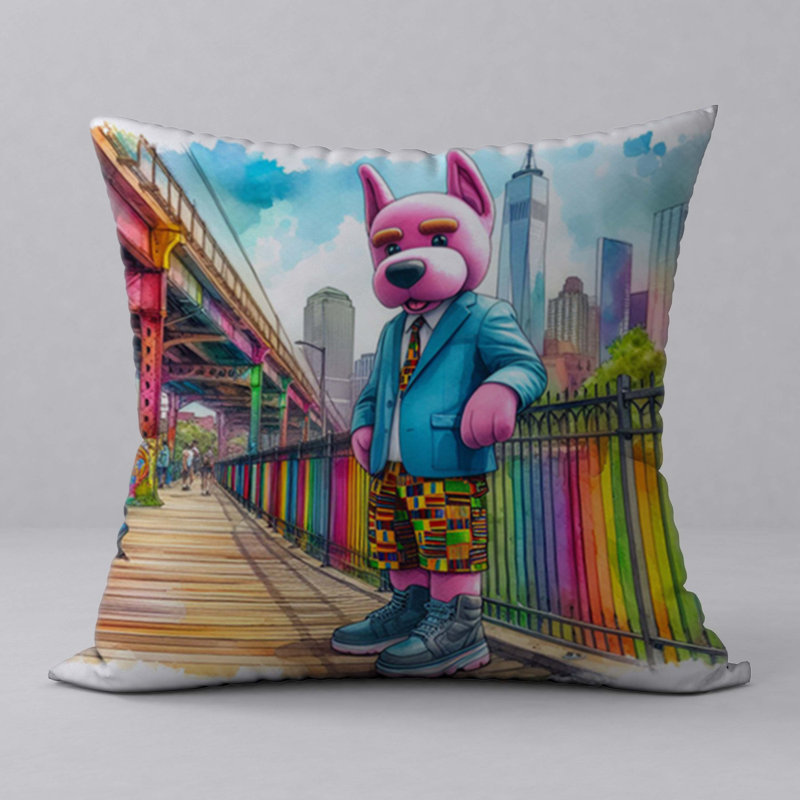 Polyester Throw Square Pillow Cover & Insert
