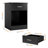 3-piece Bedroom Set, Upholstered Bed Frame With 55" Tall Headboard and 2 Nightstands with Drawers-1053194032-1053194033