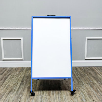 Double-Sided Easel with Dry Erase Magnetic Surfaces - Blue