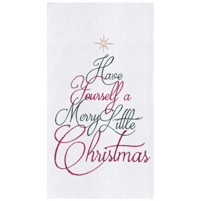 A Merry Christmas Flour Sack Kitchen Towel