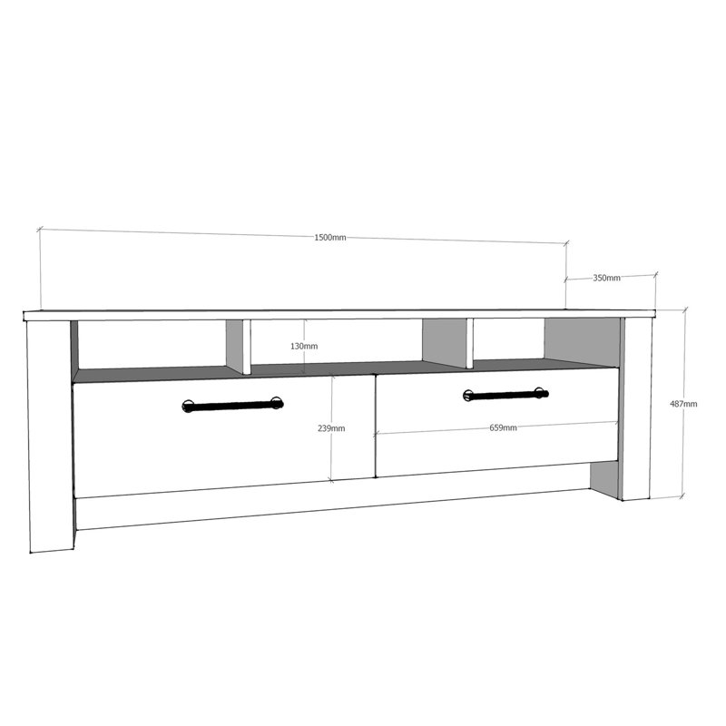 Aldan TV Stand for TVs up to 65"