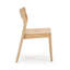 Chaise d'appoint moderne en bois massif Linzy-109178717