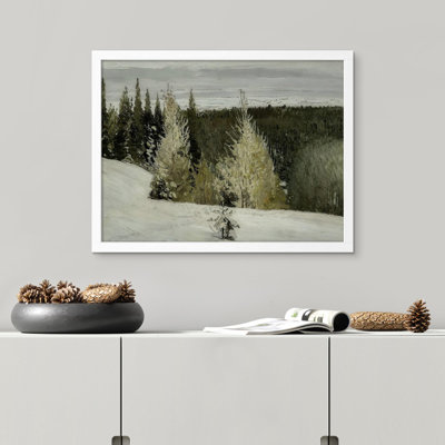 " Pine Trees In Snow "
