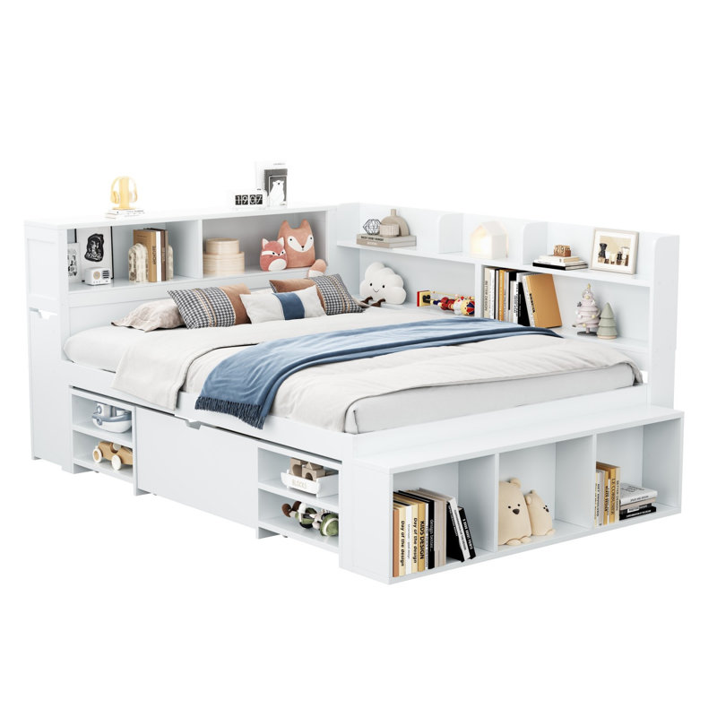 Berben Solid Wood Storage Bed, Double (4'6)